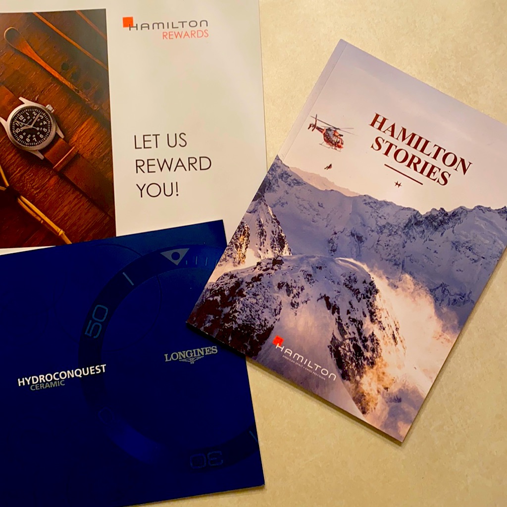 Hamilton And Longines Pamphlets Also Hamilton Book